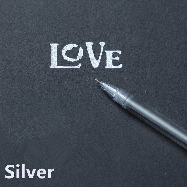 6 In 1 1pcs Giallo Penna Gouache Penna Della Giochi Di Disegno Libro Da Colorare Libro Libro di Doodle Penna Pittura Tavolo da disegno Per Bambini Giocattoli Di Compleanno regalo: Argento