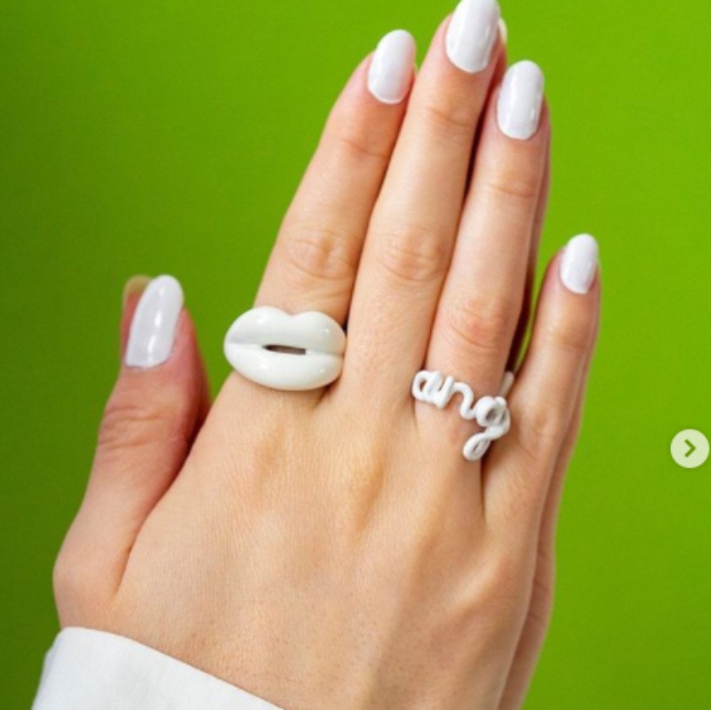 Neue Punk Bunte Lippen bilden Hohl Harz Finger Ringe Lustige Mund Lippe Acryl Ring Für Frauen Mädchen Hiphop Party schmuck