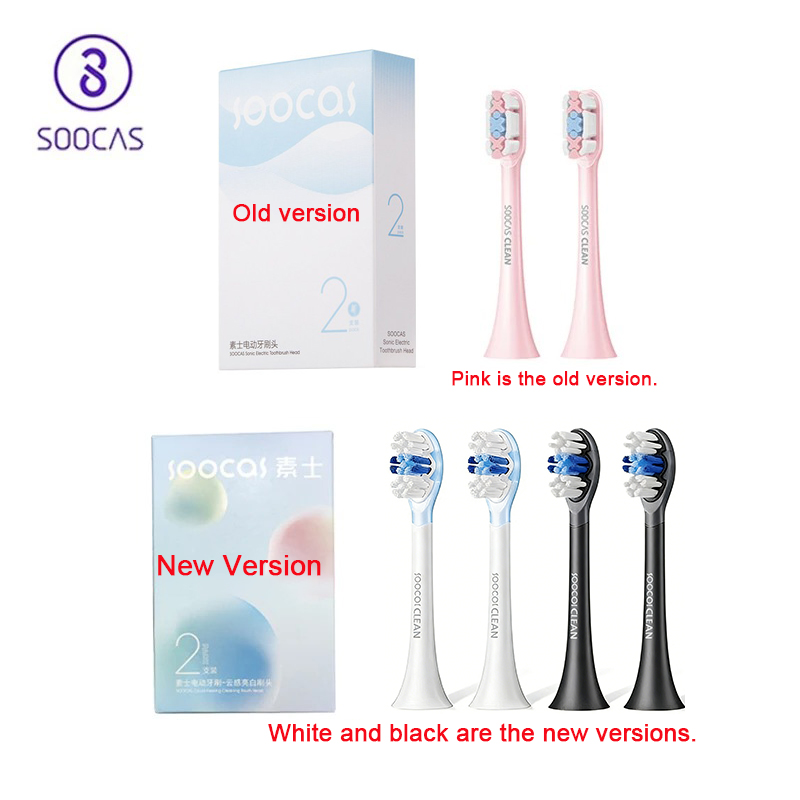 Cabezales de repuesto originales para cepillo de dientes eléctrico sónico SOOCAS X3S X5 X1 X3 X3U cabezales de repuesto para cepillo de limpieza de dientes