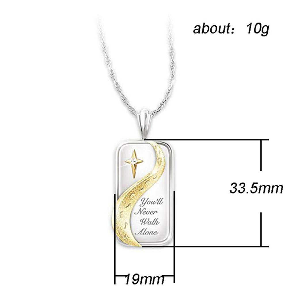 U Nooit Lopen Langs Vriendschap Zinvolle Ketting Perfect Aanmoediging Mode En Mooi