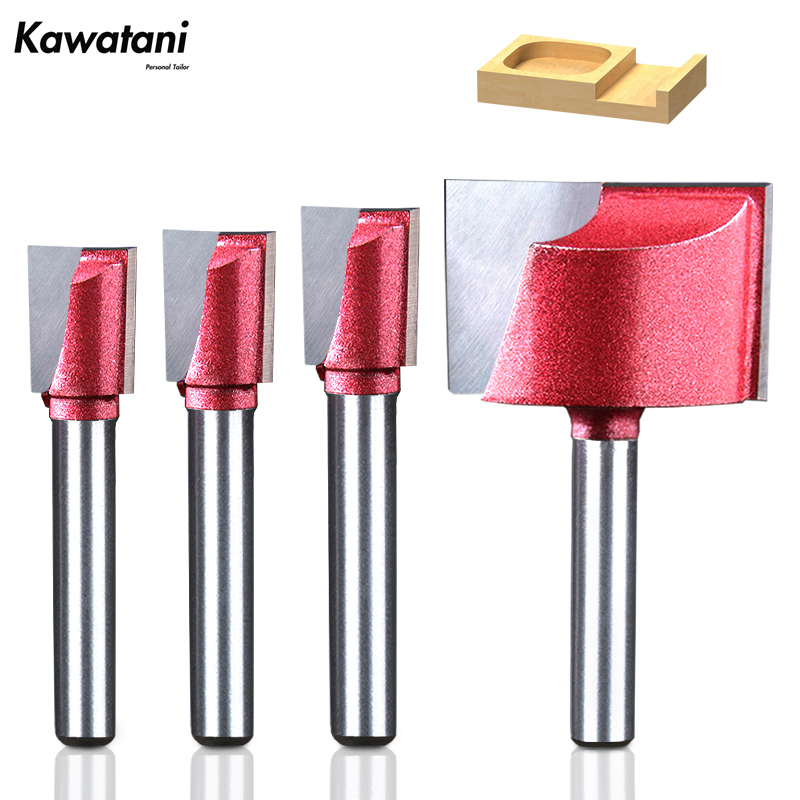 1PCS-Cleaning bodem Graveren Bit, CNC hout vhm frees, tungsten staal hout tool, houtbewerking router bit, MDF