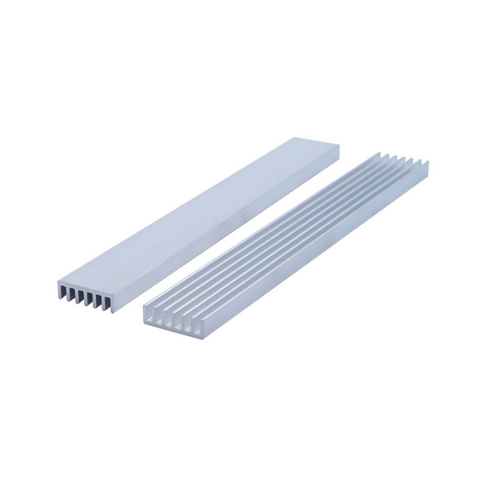 1pc kraftig aluminium køleribbe tæt tandradiator 150 x 20 x 6mm elektronisk køleplade aluminium bar