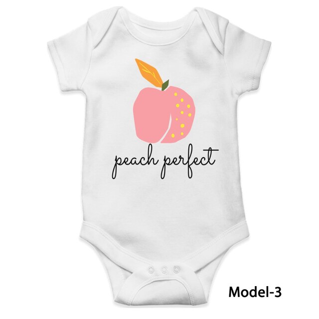 Pasgeboren Baby Kleding Baby Rompertjes Korte Mouw Meisje En Jongen Kleding Baby Pak 100% Katoen Zacht Ademend Wit 0-12 Maanden: Model-3 / 9-12m