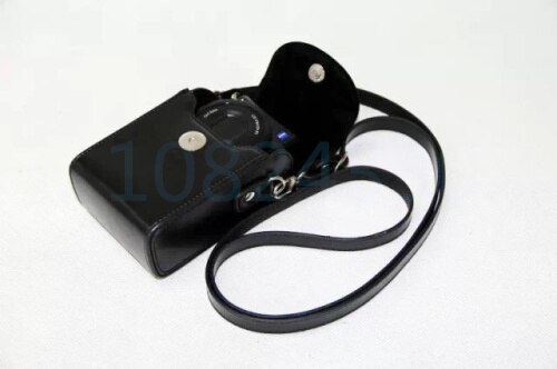 Kameraveske lærveske deksel til kanon powershot  g9x ii  g7x merke ii iii  sx740 sx730 sx720 sx710 sx700 sx620 sx610 sx600 hs: Svart