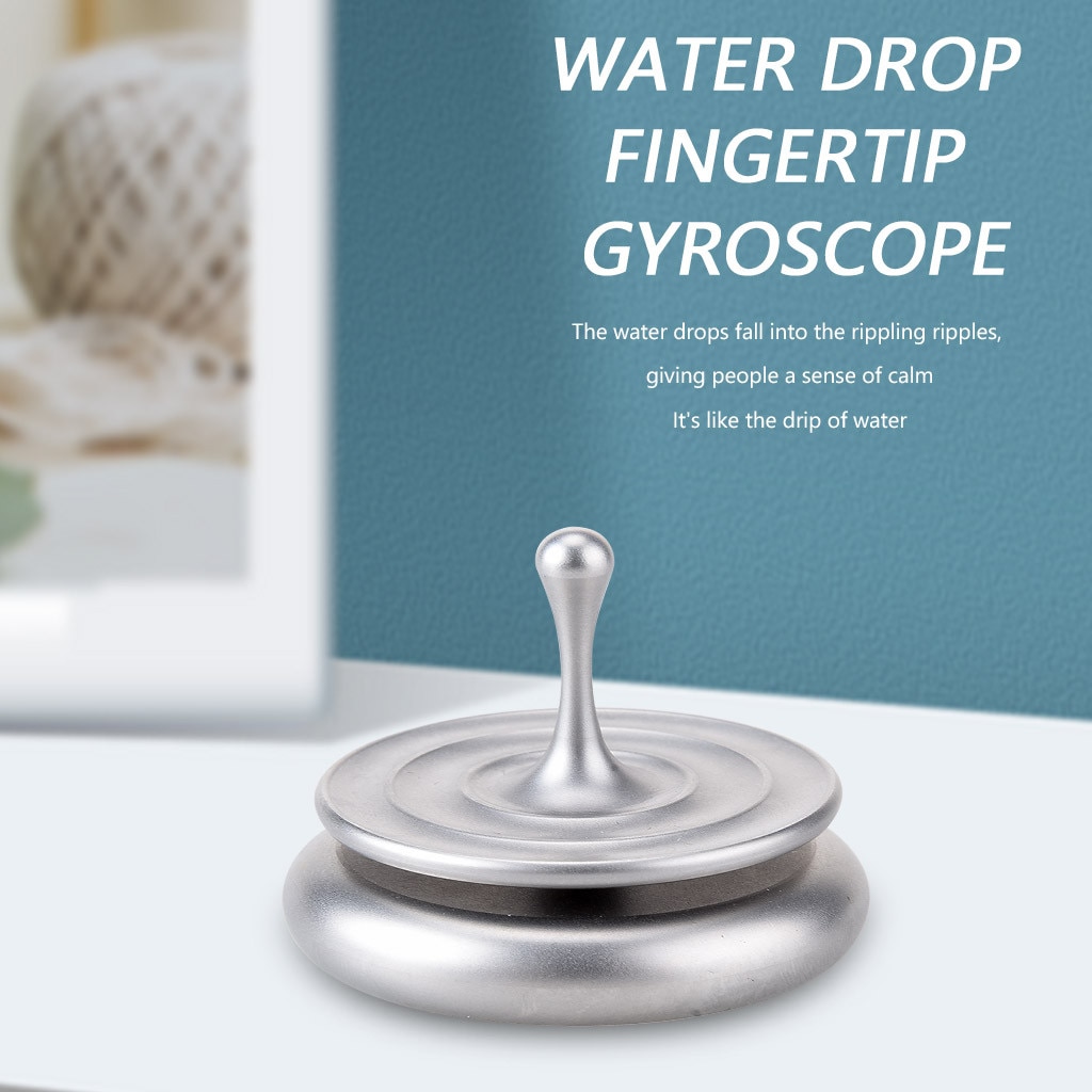 Spinning Top Metal Gyro Toys Desk Decoration Rotating Magnetic Desktop Droplets Spiner Toys Y324
