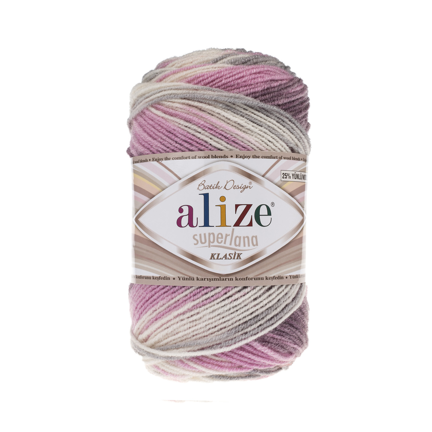 Alize Superlana Klassieke Batik Breien Garen Haak Garen Acryl Garen Zacht Garen Multicolour Garen Superlana Klasik Batik: 6955