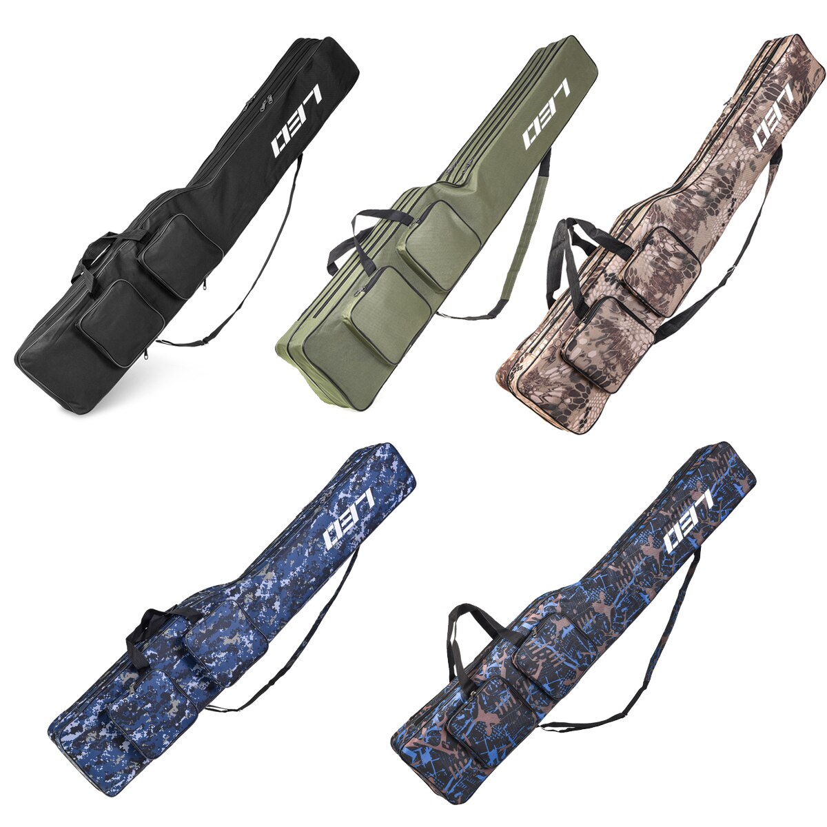 130cm Multifunctional Fishing Rod Storage Bag Portable Fishing Tackle Bag Tools Storage For Carp Fishing 2 Layer Large Capacity