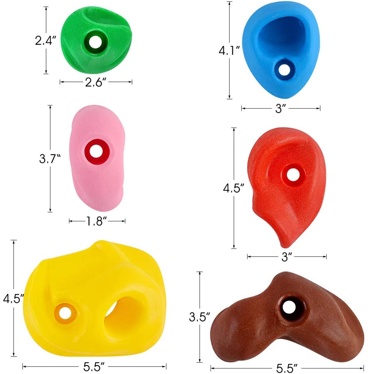 Kids Klimwand Houdt Kinderen Houten Muur Klimmen Stenen Speelgoed Kind Speeltuin Sport Game Hand Voeten Hold Grip Kit