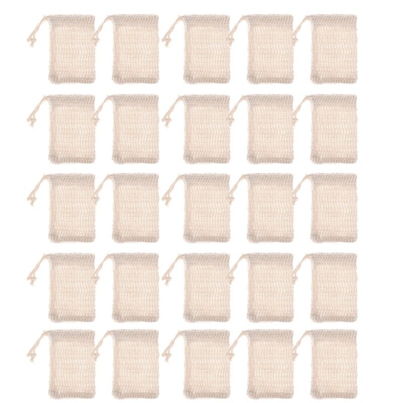 30 Pack Natuurlijke Sisal Zeep Tas Exfoliërende Ze... – Grandado