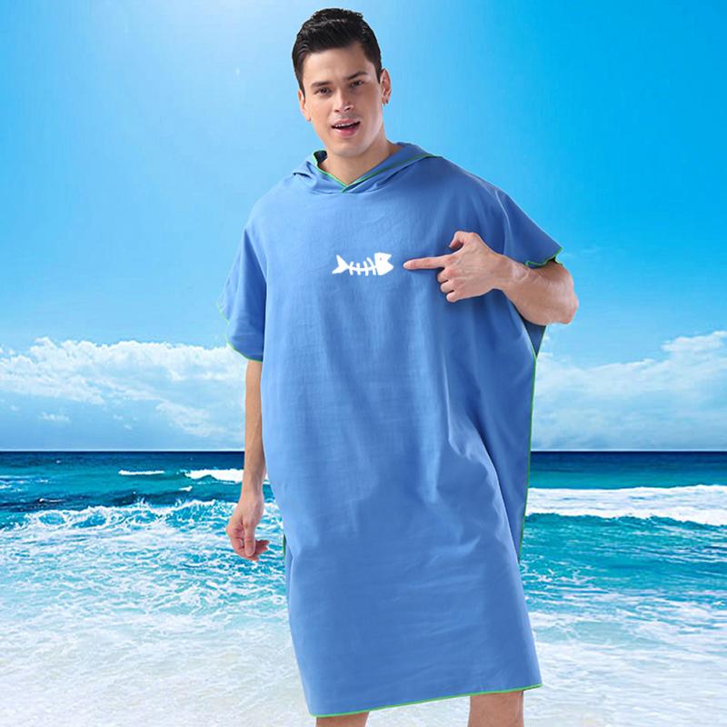 Volwassen Duiken Pak Veranderen Gewaden Poncho Hood Sneldrogend Hooded Handdoek Sneldrogende Absorberende Zweet-Absorberende Zwemmen gewaad