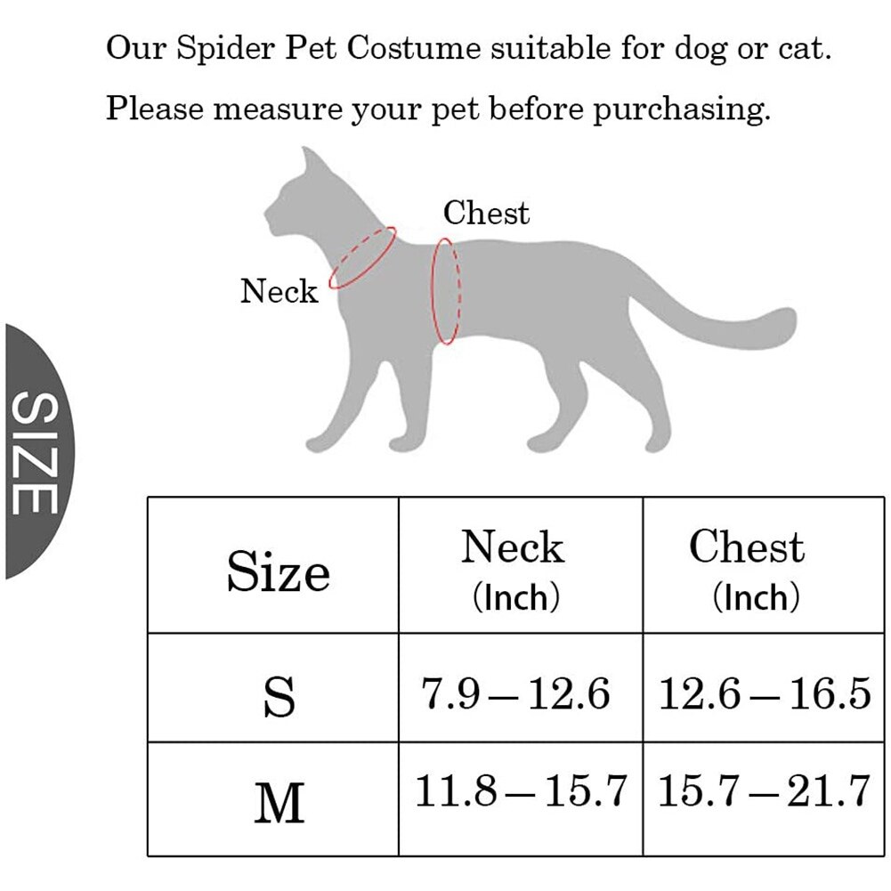 Halloween edderkop tøj til kæledyr hund kat edderkopp kostumer udklædning kæledyr tøj kæledyr halloween rekvisitter tilbehør til festtøj