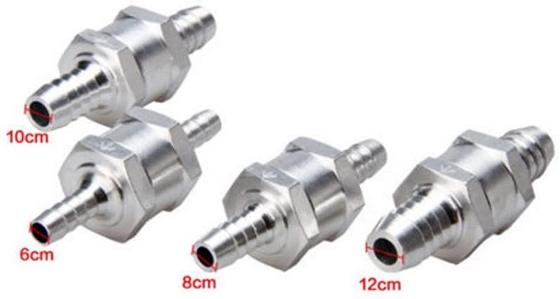 10mm / 12mm Check Valve Fuel Valve Gasoil Diesel For Carburetor Fuel Systems Low Pressure 4pcs