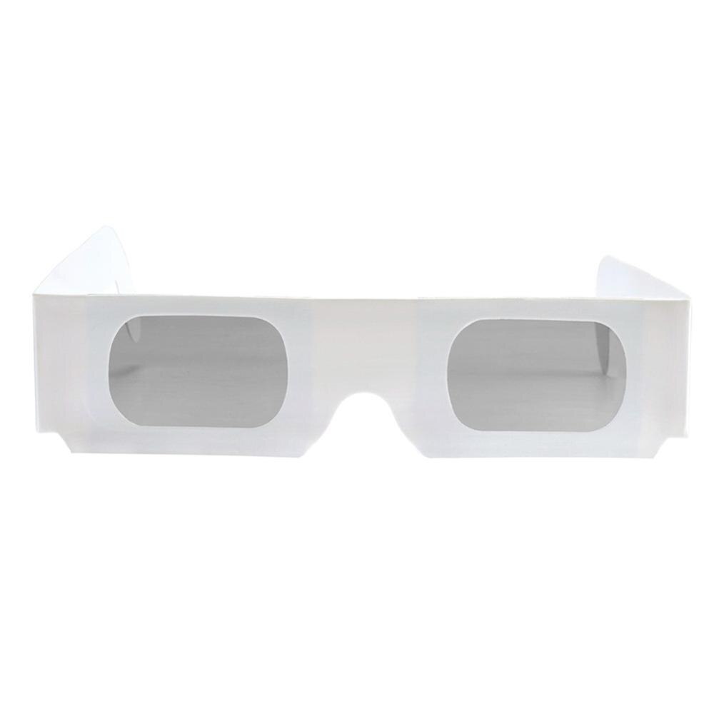 10pcs Chromadepth Paper 3d Glasses,White Cardboard 3D Chroma Depth Glasses Can be Insert to Books and Magazines For Schools