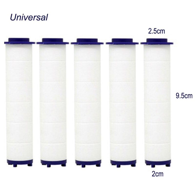 Filter Cotton for High Pressure Spray Shower Head 360 Rotated Rainfall Shower Head Fan Hand-held Pressurized Massage Shower Head: 5PCS Filter