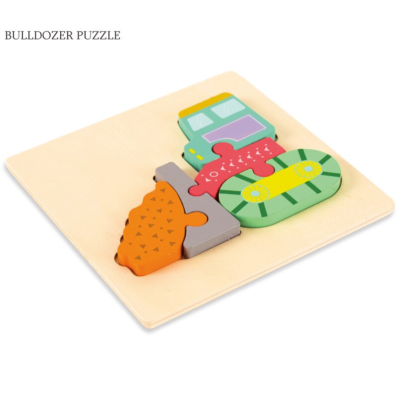 Baby Toys Wooden 3d Puzzle Cartoon Animal Intelligence Kids Educational Brain Teaser Children Tangram Shapes Learning Toys: 15