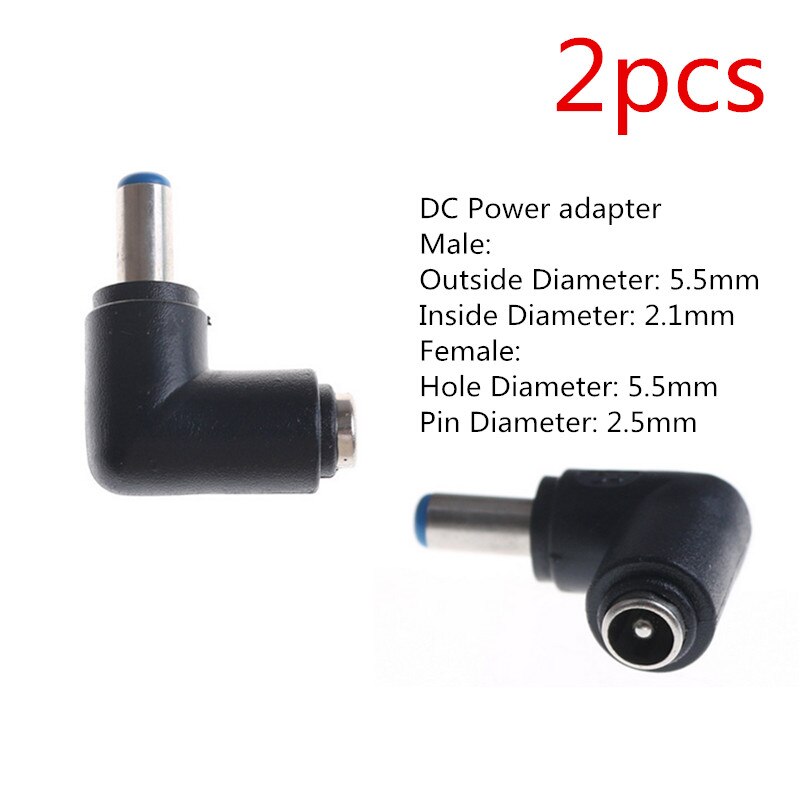 DC Power Connectors Pin 2.1x5.5mm Female Plug Jack + Male Plug Jack Socket Adapter PCB Mount DIY Adapter Connectors 2.1X5.5mm: 2xFemale Plug