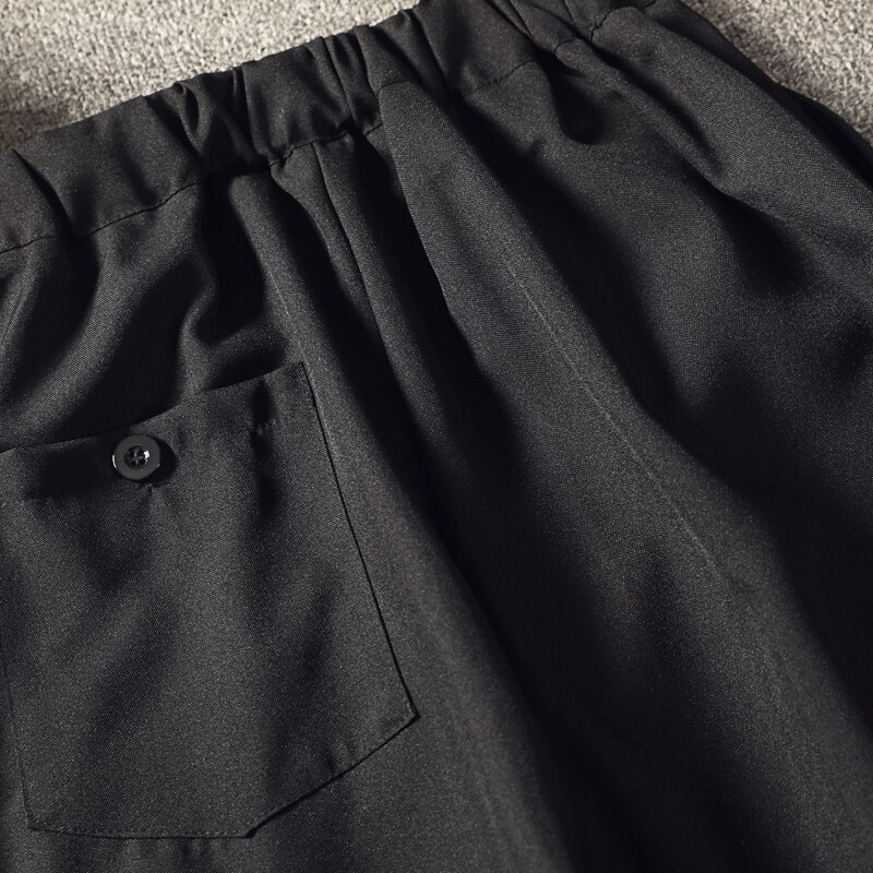 Herre & #39 ;s løse ekstra store king-size fritids hør hør sweatpants bomuld lange bukser kinesisk stil harem fod bukser