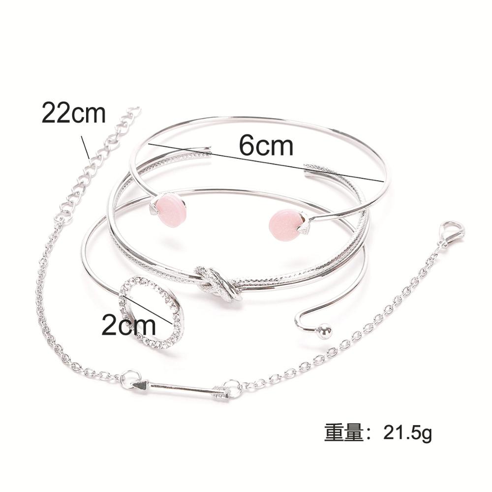 Bohemian Handgemaakte Kralen Ketting Armbanden Set Voor Vrouwen Boom Hart Maan Kompas Charm Bangle Dames Mode-sieraden: 38