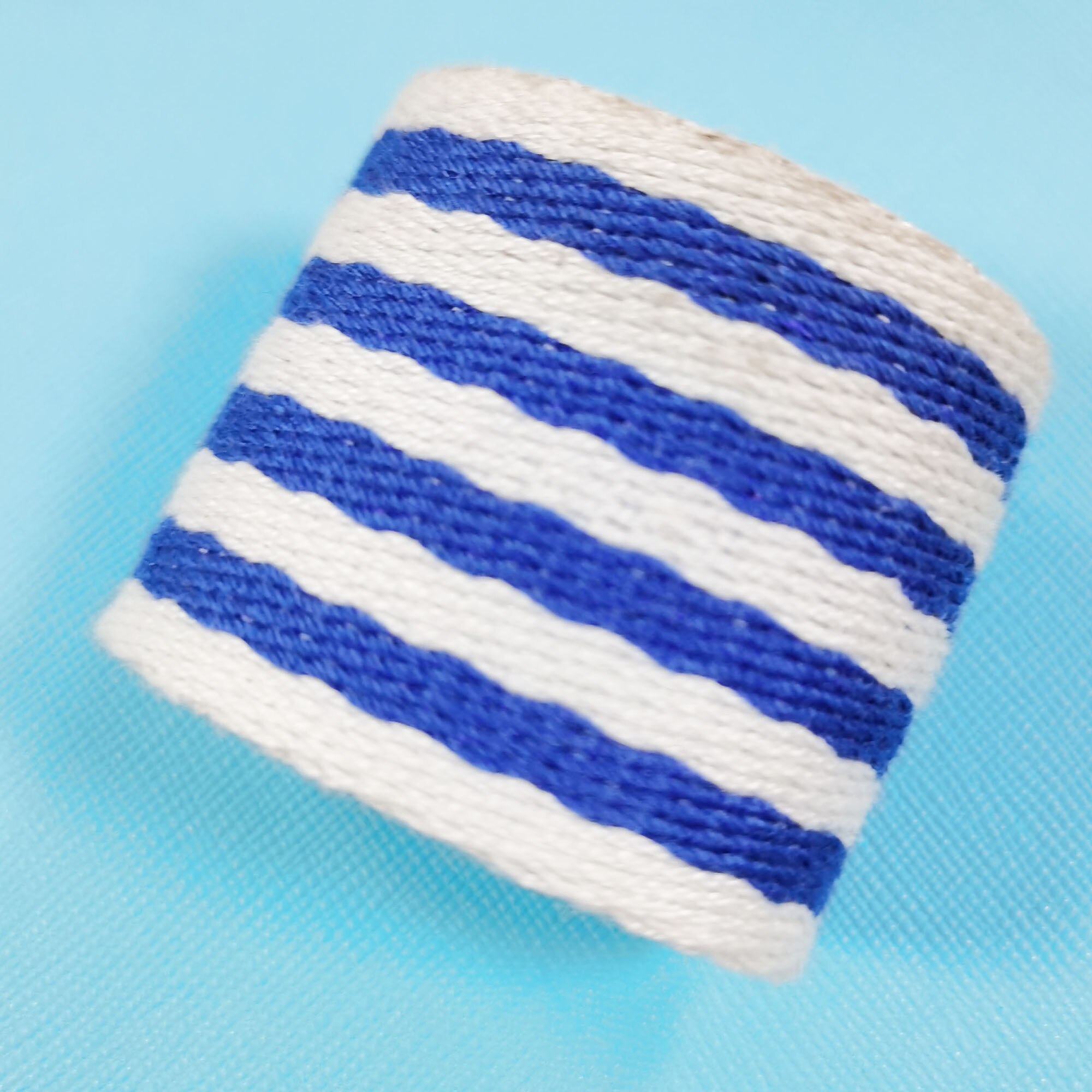 38mm Coloful Polyeste Webbing Striped Heavy weight Purse Straps Belting Bag Bandles Bag Strap for Tote Bag Upholstery Webbing: 07-blue