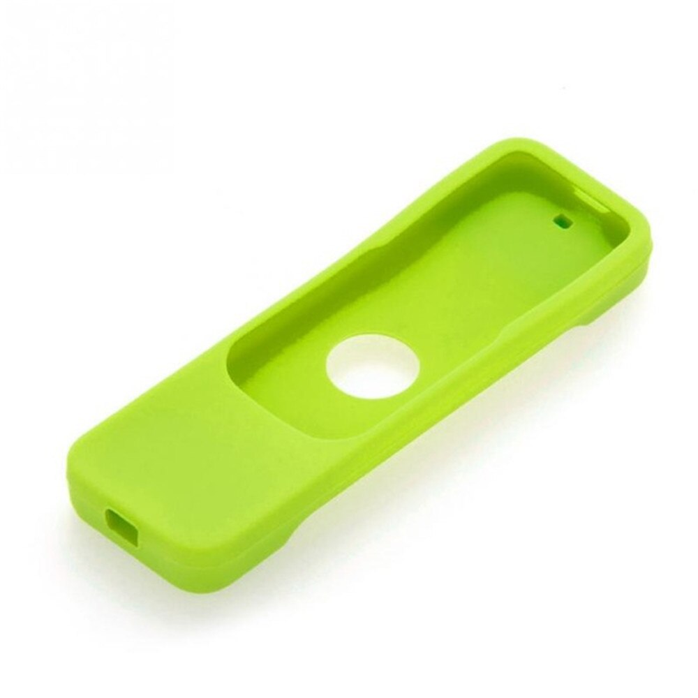 Coque de protection en Silicone coloré pour télécommande Apple TV 4, housse anti-poussière étanche: Green
