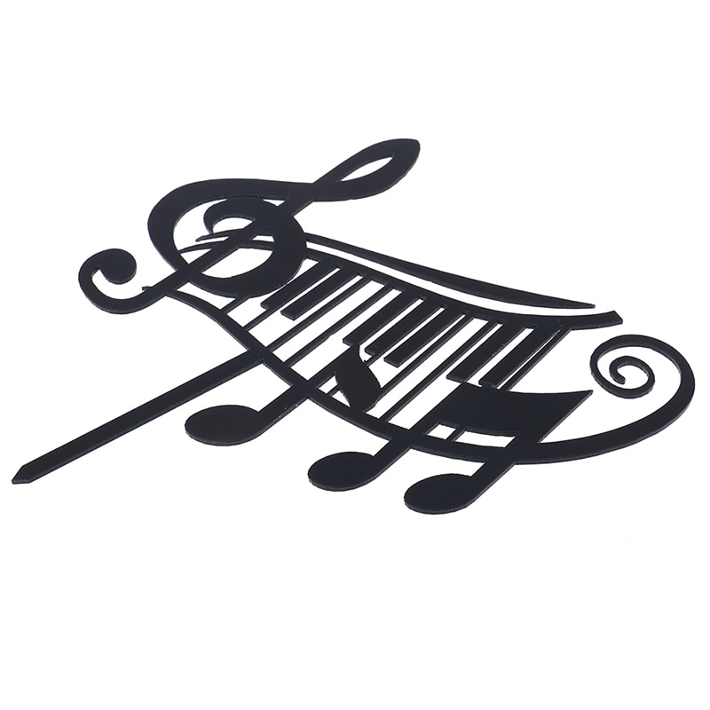 Musical Note Acrylic Cake Topper Music Festival Cake Topper For Wedding Birthday Music Party Cake Decorations Supplies