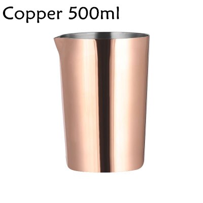 Vaso Mezclador de cóctel, vaso de mezcla de 500ml, recomendado por profesionales y aficionados por igual, haga su propia herramienta de Bar de cóctel especial: Copper 500ml