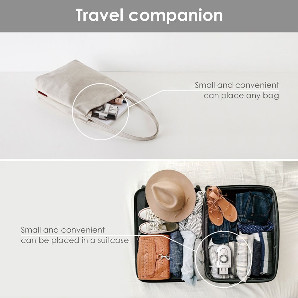 Travel Use Folding Steam Iron Fast Heating Temperature Adjustable Dust-Proof Compact Small Electric Iron Dual Voltage Foldable