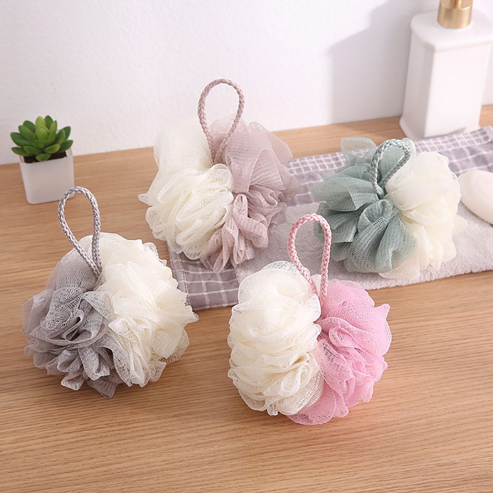 1pc Soft Shower Mesh Foaming Sponge Bath Bubble Ball Body Skin Cleaner Exfoliating Scrubber Back Brush Bathroom Accessories