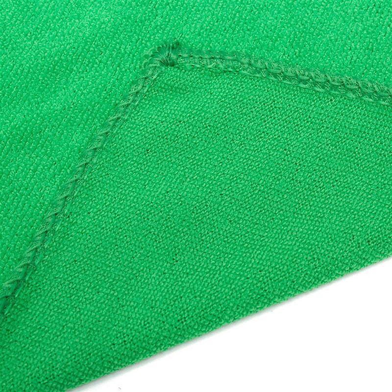10 stk grønne håndklæder klud 25*25cm bil blød mikrofiber absorberende vask rengøring poler håndklæde klud