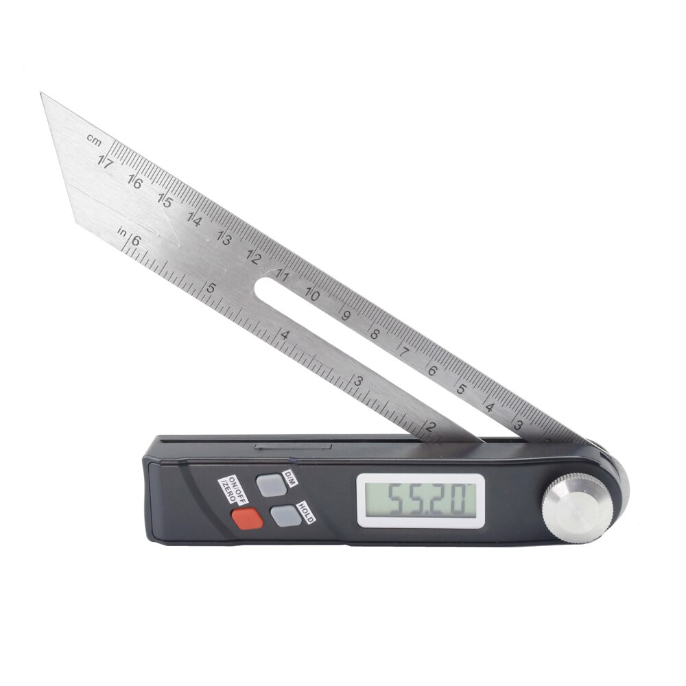 Craftsman 360° Rotary Digital Angle Ruler Sliding Scale T Square Gauge Protractor Angle Transfer Tool for Angles Measurement