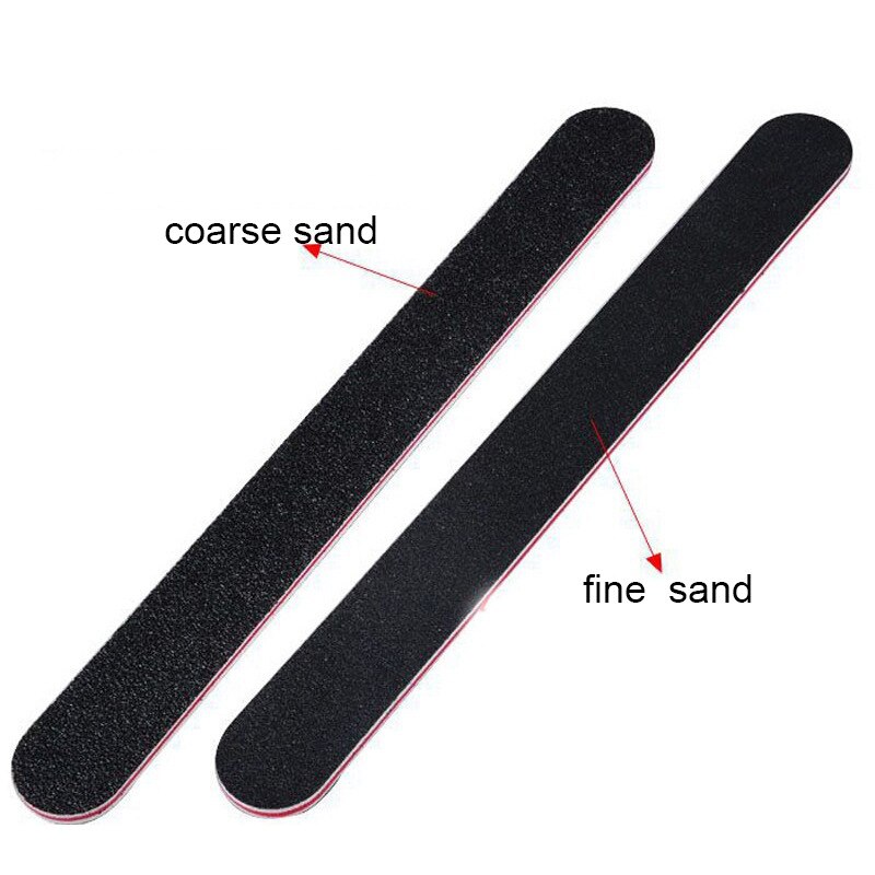 Taoye Teemo 1-5Pcs Nail File 110/180 Black Straight Manicure Gereedschap Schuren Polish Buffer Nagelvijlen Manicure gereedschap