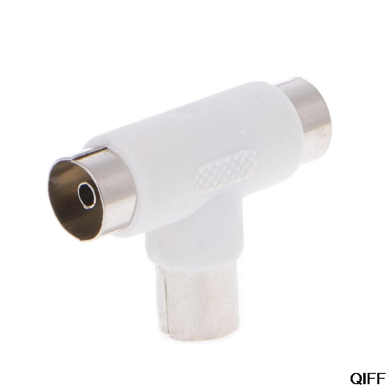 2- vejs tv t splitter antenne koaksialkabel han  to 2x kvindelige stik adapter aug . 8