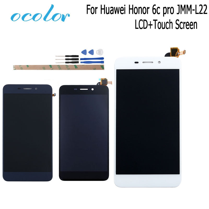 ocolor For Huawei Honor 6c pro JMM-L22 LCD Display and Touch Screen 5.2'' Digitizer Assembly Replacement+Tools+Adhesive No Frame