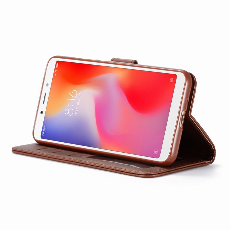 Luxus fallen Für Xiaomi Redmi 6A Abdeckung Magnetische kippen Brieftasche Stand Telefon Fällen Auf Xiomi Redmi 6 EINE Jahrgang schlicht taschen Coque Redmi6A