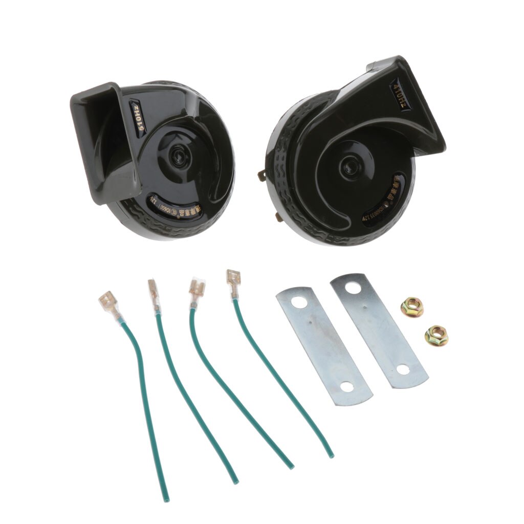 Motorcycle Car Compact 12V Electric Air Loud Sound Horn Speaker Waterproof 6S 510 One: 6S 510 Pair