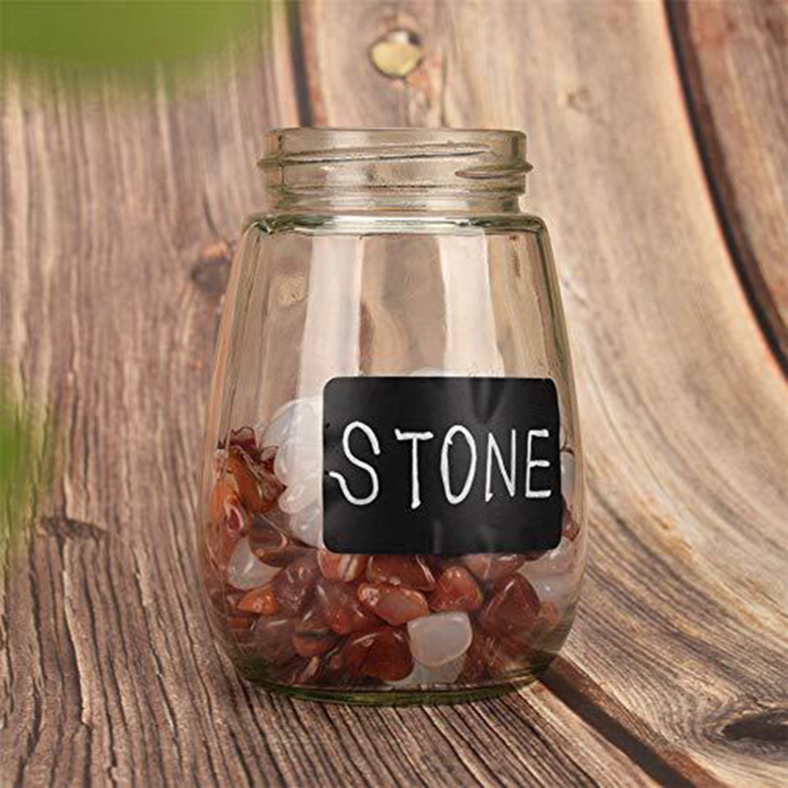 Thank You Stickers Labels PVC Removable Waterproof Blackboard Sticker Packaging Kitchen Jars Organizer Labels