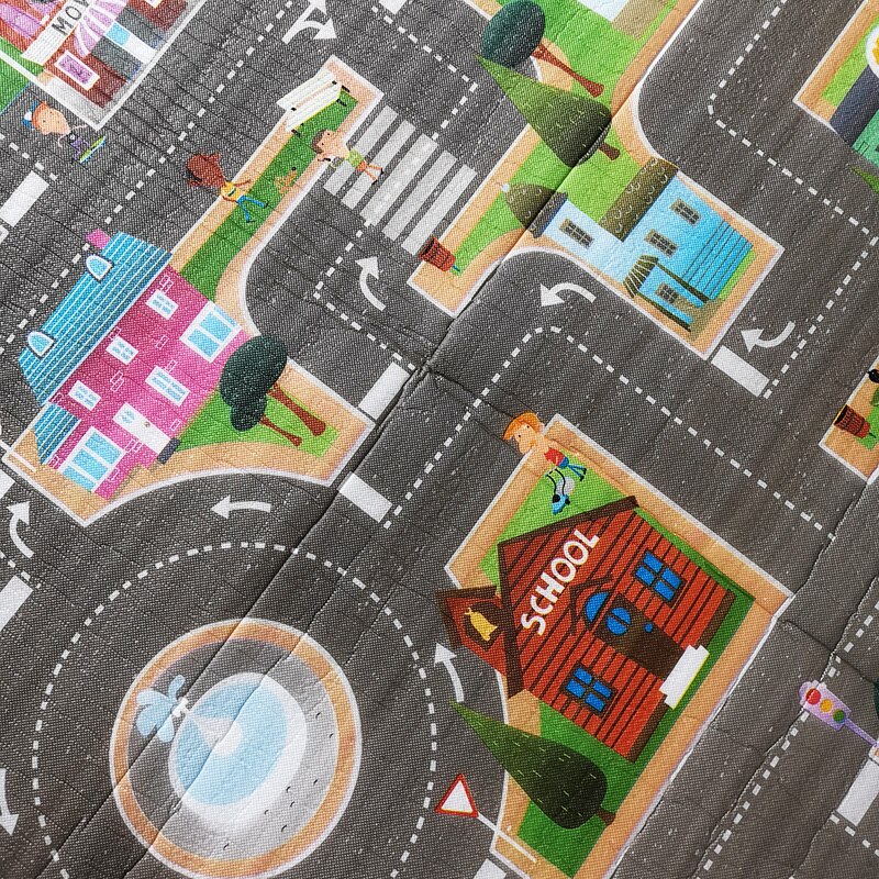 Enkelzijdige baby kruipmat stad stedelijk spel kinderkleed 2*1.8m #39 tapijt waterdichte gym speelmat schuim zachte vloer speelgoed