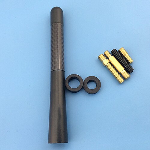 Auto Antenne Kohlenstoff Fiber Metall Kurz Geändert Radio Antenne für Universal- Auto Bausatz Neue