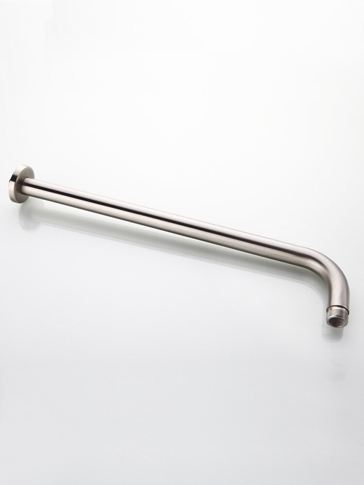 Square Round Chrome Stainless Steel Shower Arm Wall/Ceiling Mounted G1/2" Connector for Top Shower Head Faucet Replacement Parts