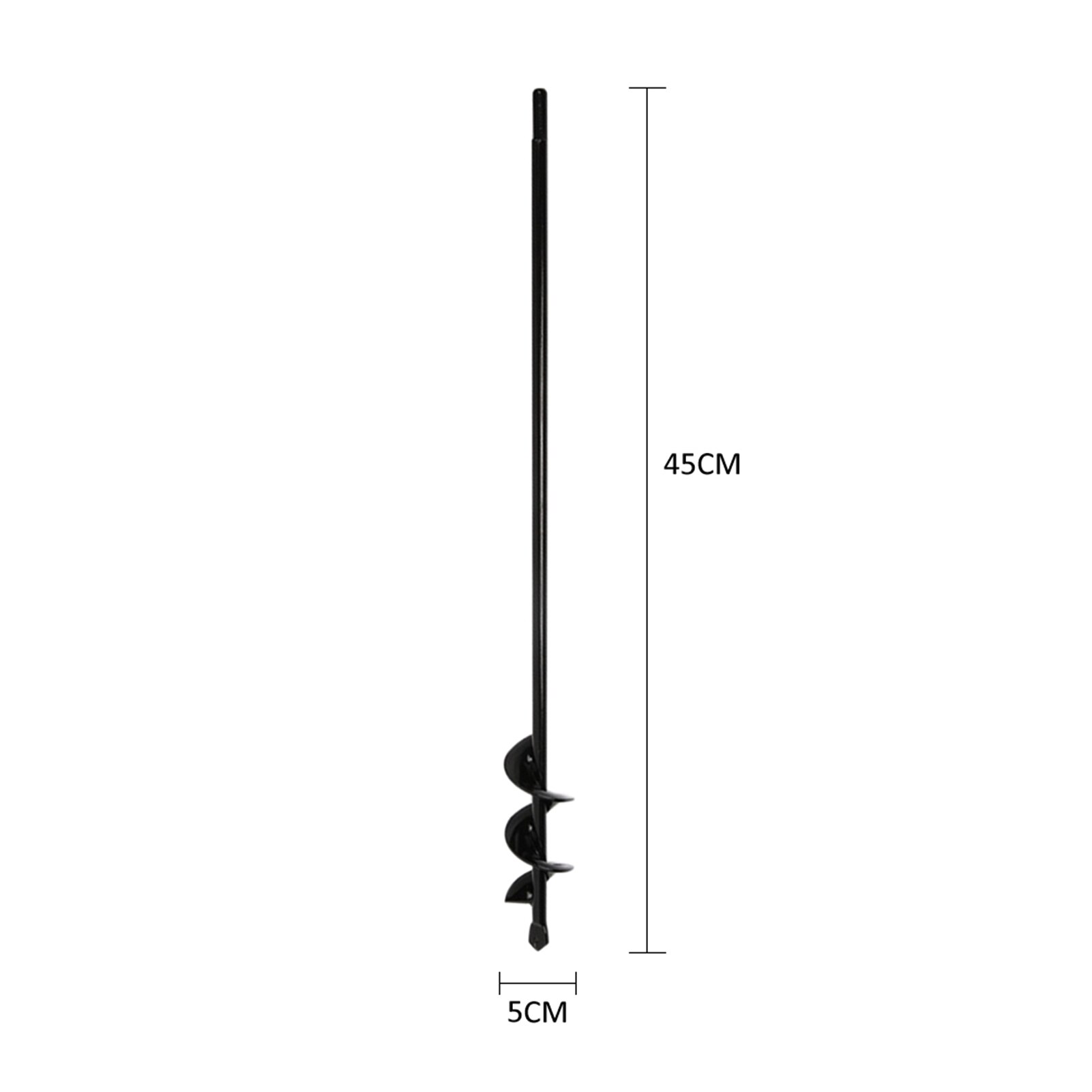 Drill Bit for Planting Gardening Spiral Drill Bit Digging Drill Tool Hole Digger for Hand Drill Drill Bit For Metal: 5x45cm