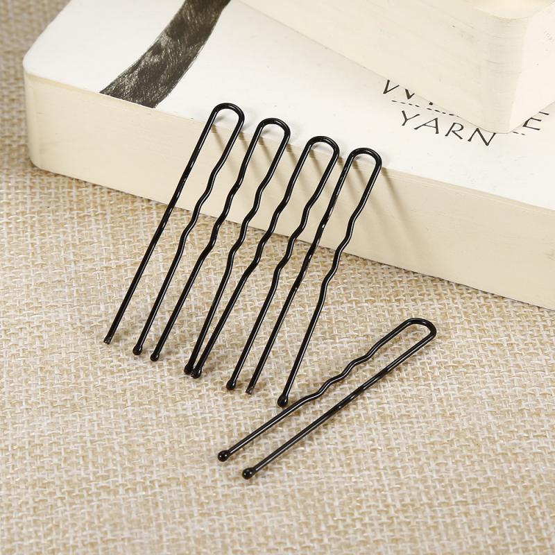 50 Stks/set Black U Vorm Haarspelden Krullend Golvend Barrette Haarspeld Styling Haar Tool