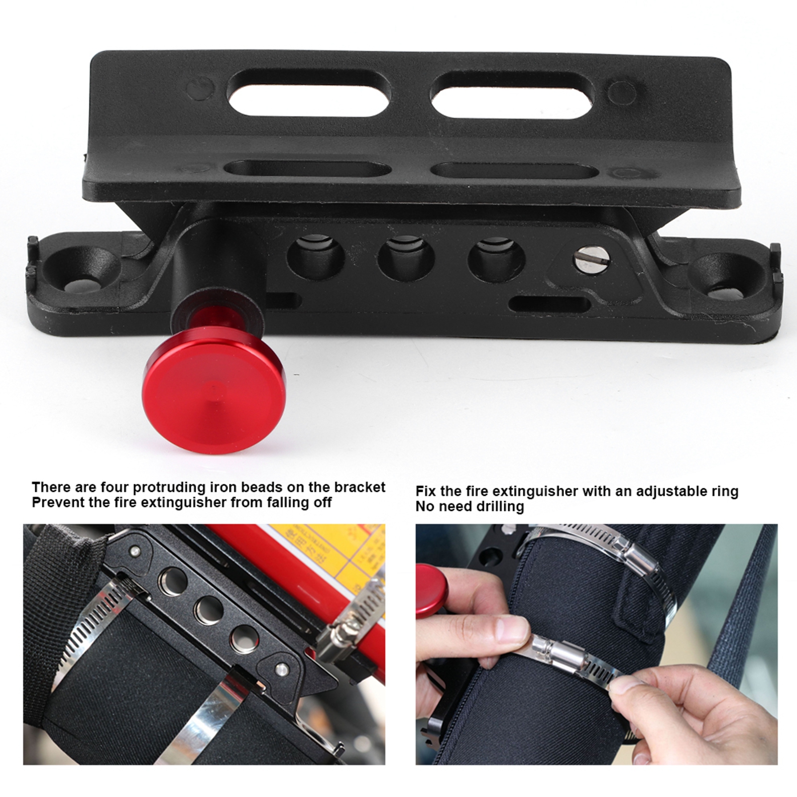 Extinguisher Mount Bracket Adjustable Fit for Sport/ JK/ Sahara Fire Extinguisher Bottle Fire Extinguisher Holder