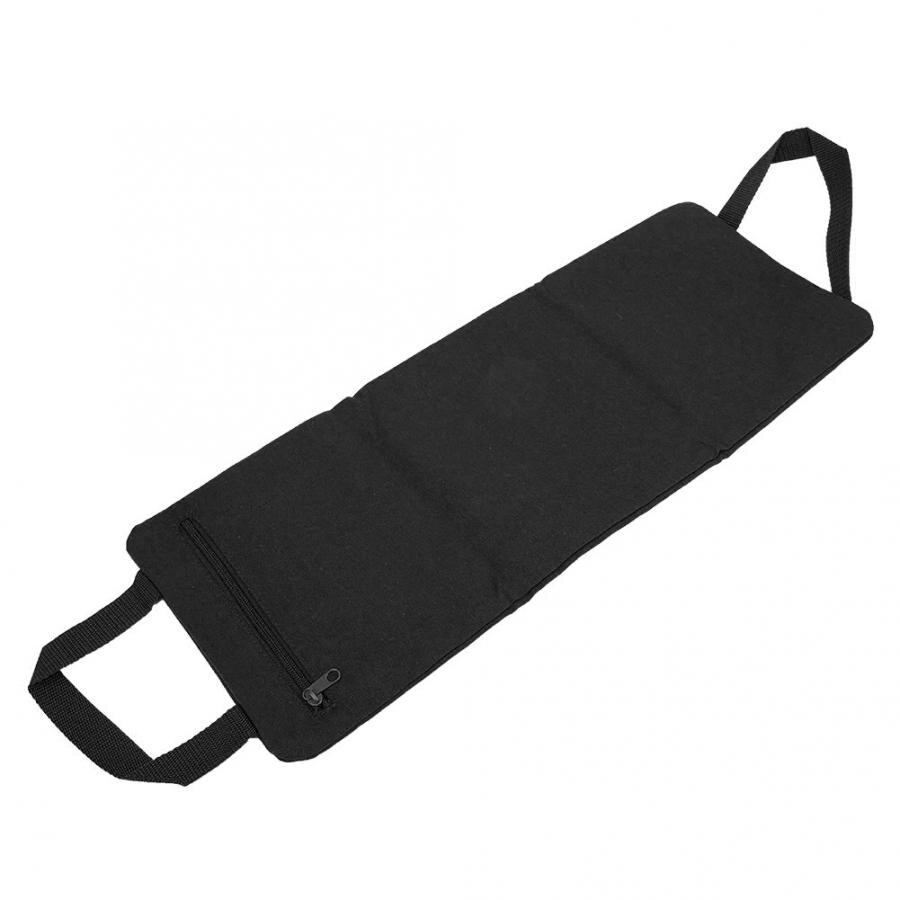 Yoga sandtaske 21 x 53cm uden fyldning fri vægt sandtaske tynd arm ben justerbar vægt yoga fitness træning spark sand taske: Sort
