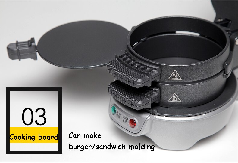 Automatic Hamburger Breakfast Machine Sandwich Toaster Kitchen Small Appliances 25475-CN