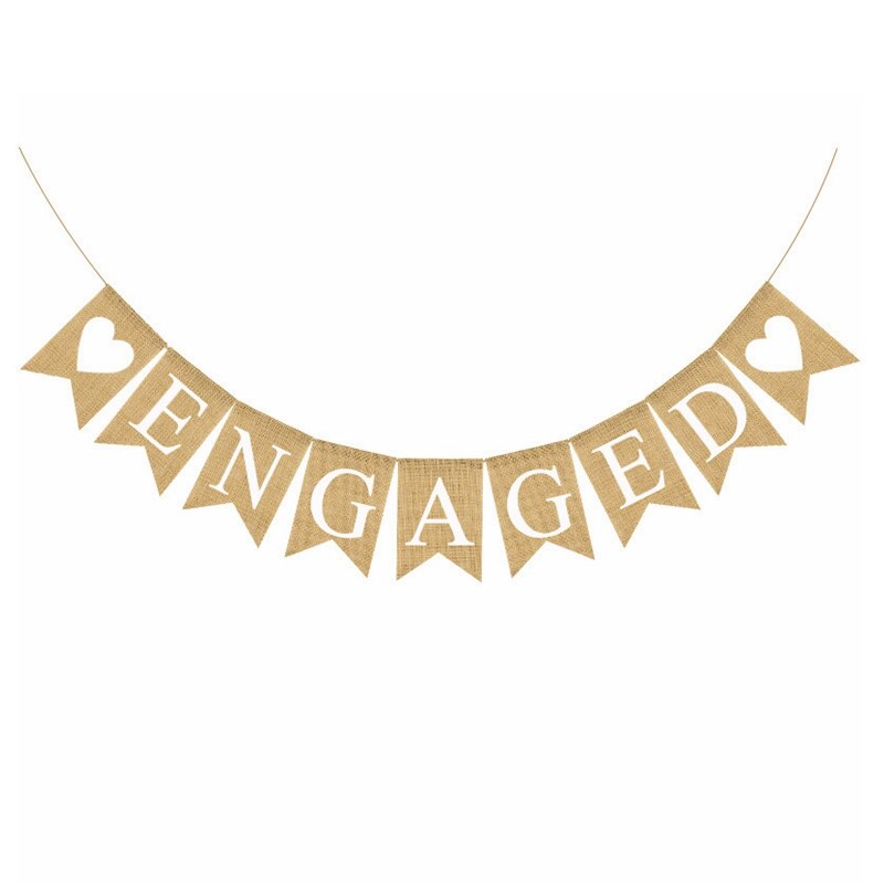 Drapeaux en lin et Jute colorés de 4M, banderoles de noël, d'anniversaire, de mariage, à suspendre, guirlande de fête pour la décoration de la maison: H