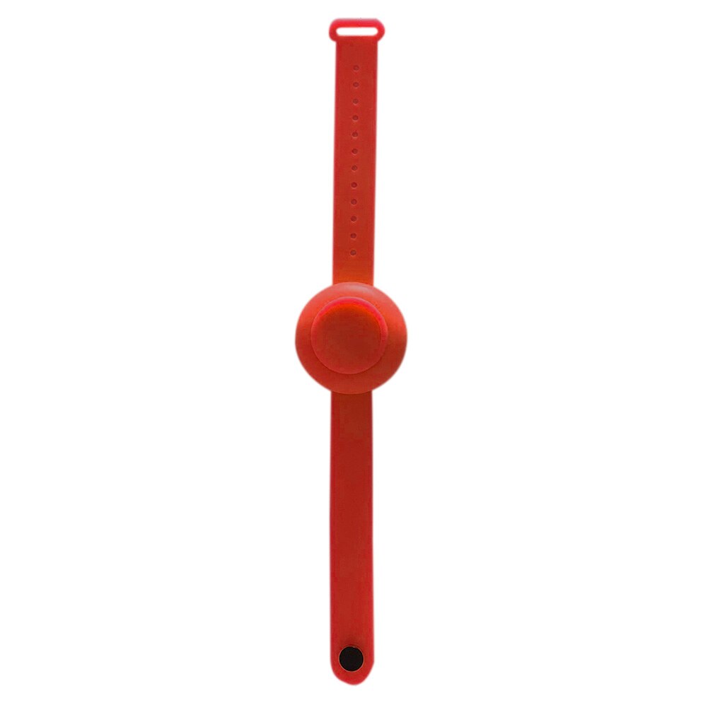 Adult Kid Hand Sanitizer Hand Belt Washing Gel Alcohol Dispensed Bracelet Silicone Watchbands Beak Bottle Dispenser Pumps: Red