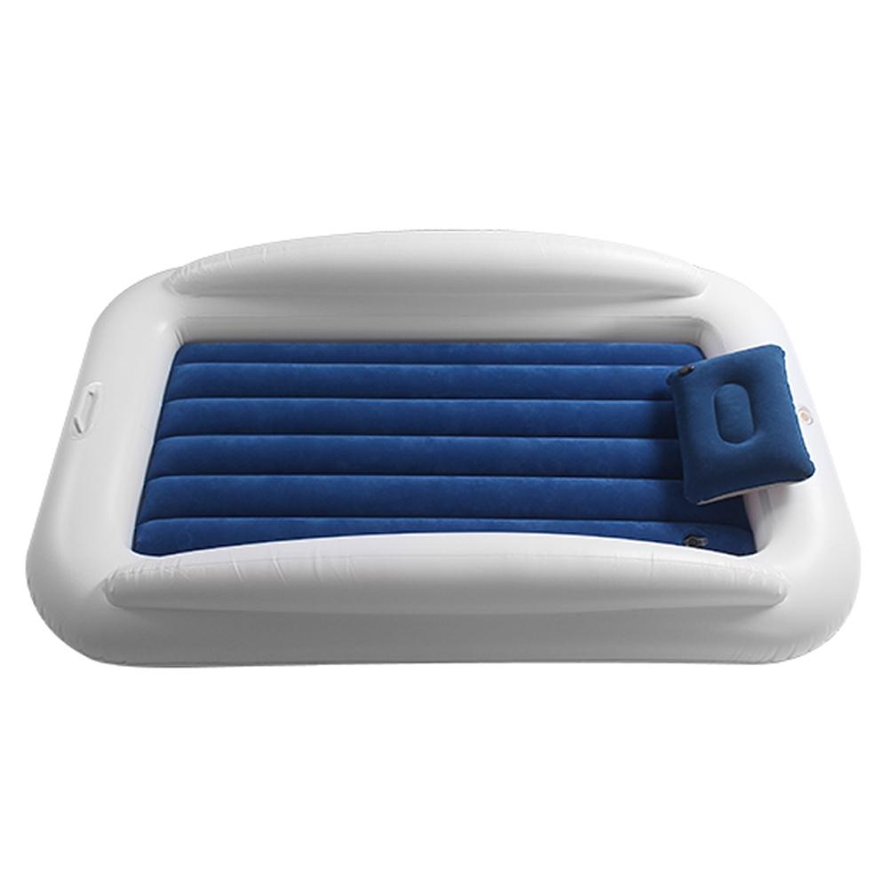 Children's Inflatable Mattress Guardrail Inflatable Mattress Flocking Cushion Bed Air Bed Anti-fall Bed Child Bed: Default Title