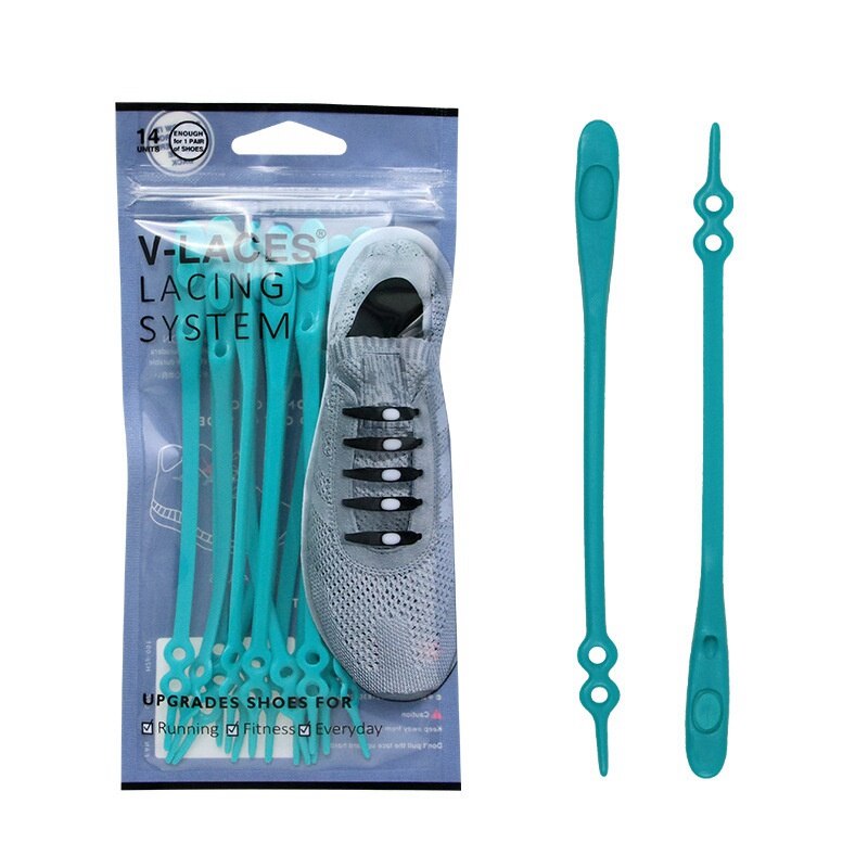 14 stuks/set Stretch Siliconen Veters Sport Kant Kinderen \'s Volwassen Veters Luie Kraag Kant