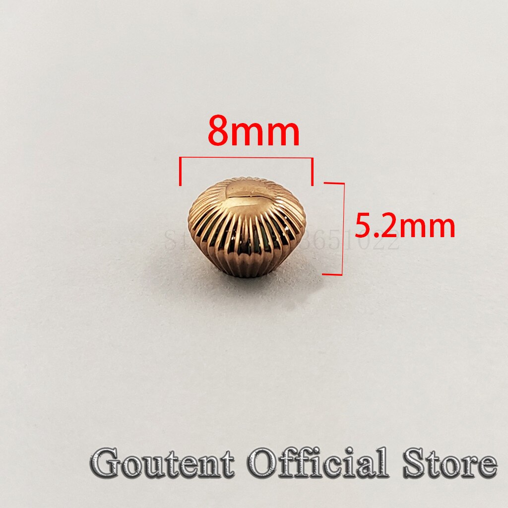 Goutent Rose Gold Steel Watch Crown With Stem Fit 6497/6498 Seagull ST3600/3620 Movement: A1-crown 1