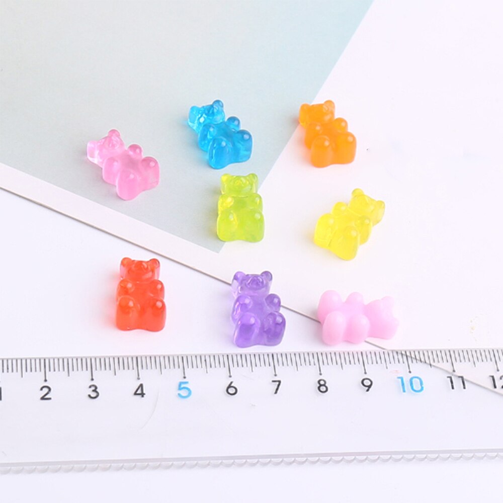 10Stck Bär Reize für Schleim DIY Süssigkeit Polymer Perle Füllstoff Hinaus Schleim Zubehör Spielzeug Lizun Modellierung Tonne Bausatz für freundlicher